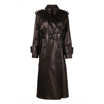 Winter Leather Coat Womens