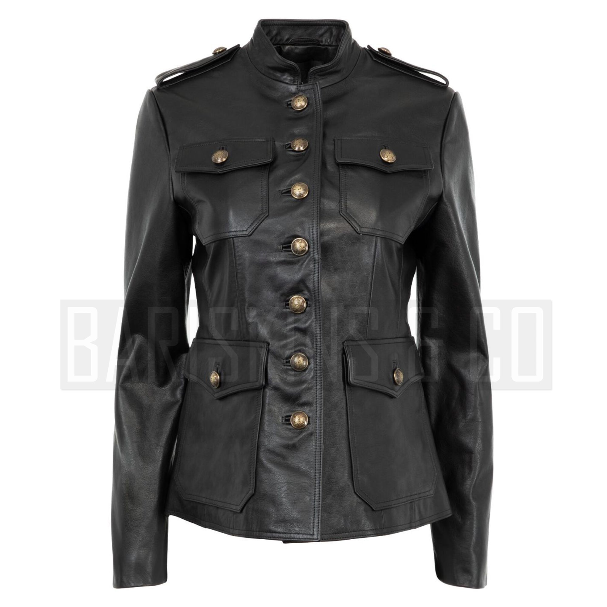 How Can I Pair a Women's Leather Military Coat with My Outfits?