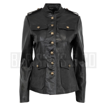 How Can I Pair a Women's Leather Military Coat with My Outfits?