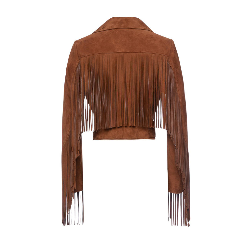 Vintage Brown Suede Jacket Womens